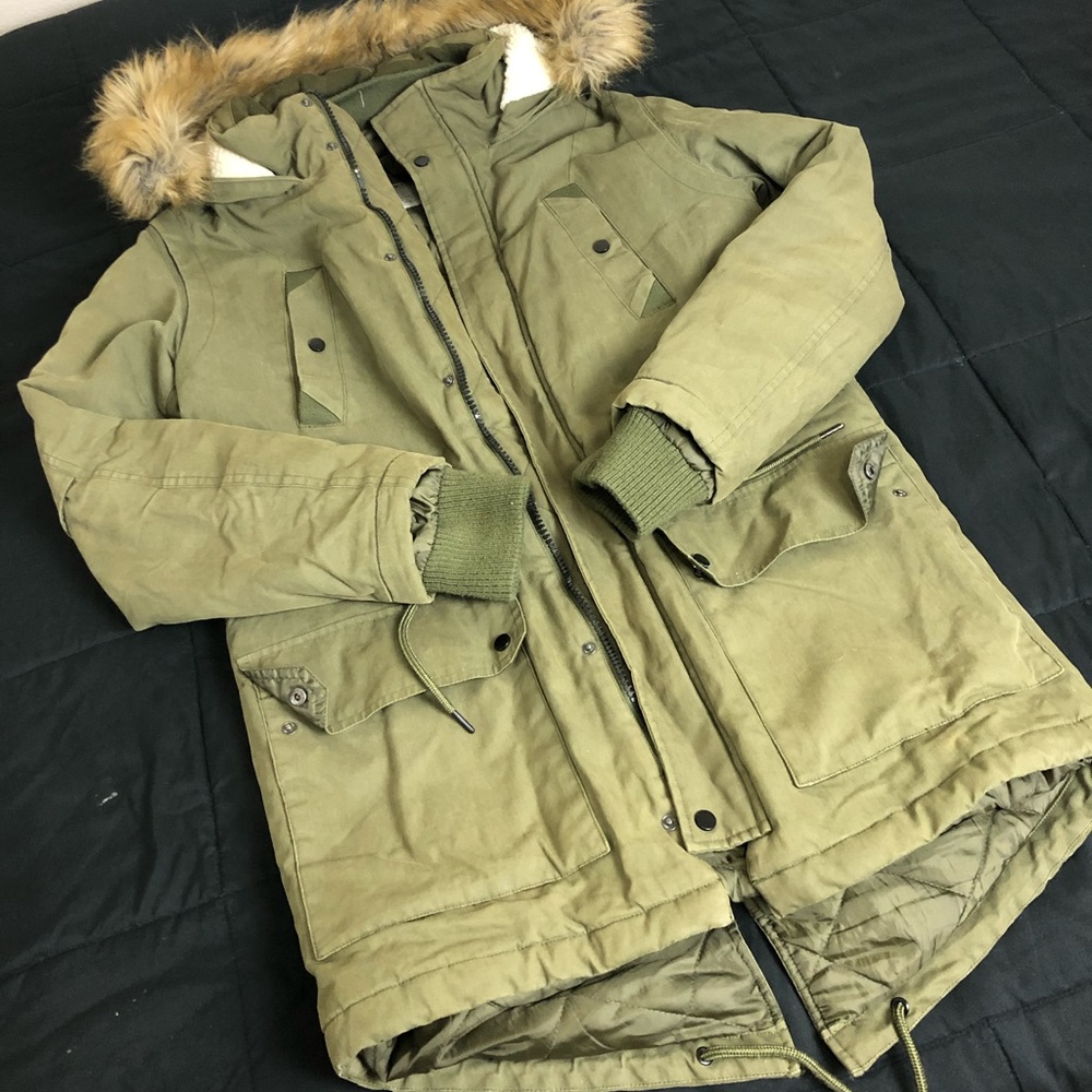 Green Army Winter Parka Luxury